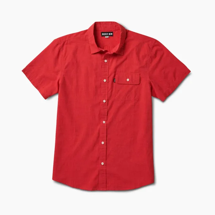 Reef Winfred Woven Shirt Hibiscus Men Shirts and TShirts