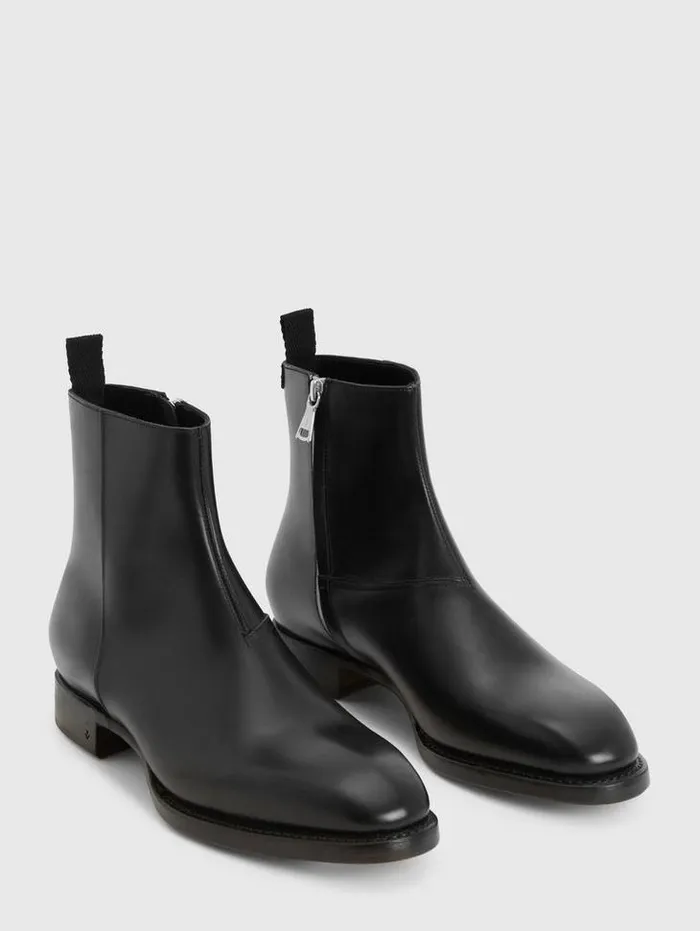 REGENT BOOT Black Men John Varvatos Leather Boots