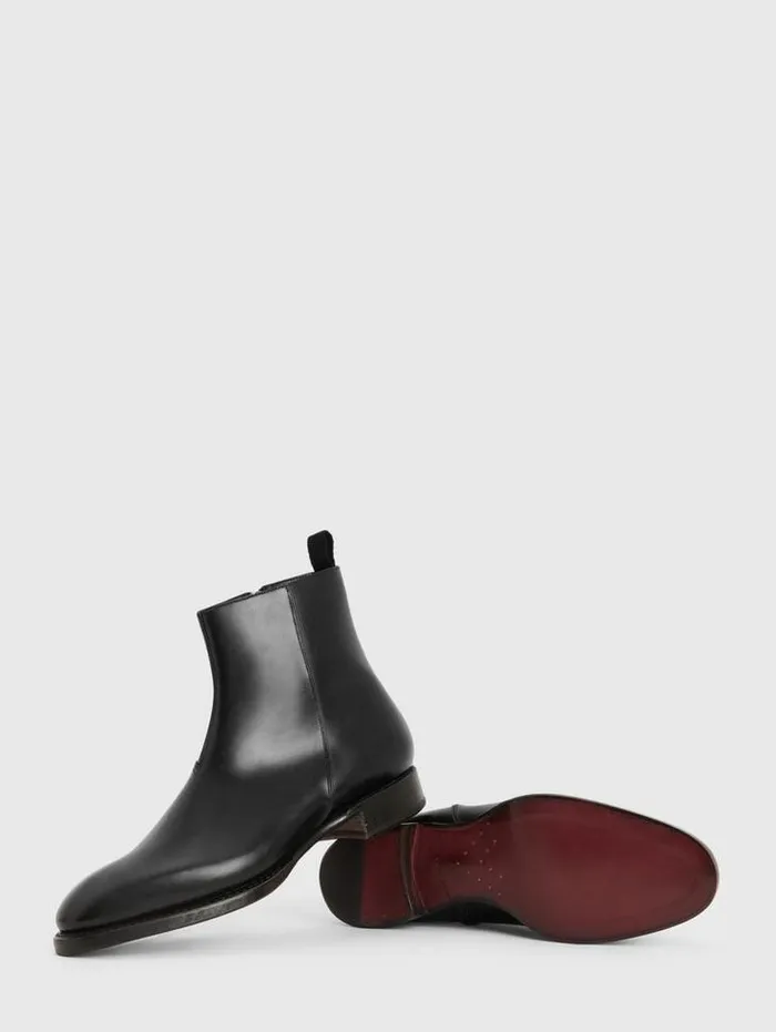 REGENT BOOT Black Men John Varvatos Leather Boots