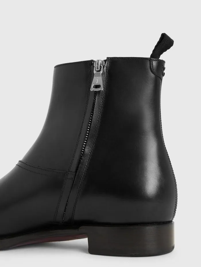 REGENT BOOT Black Men John Varvatos Leather Boots
