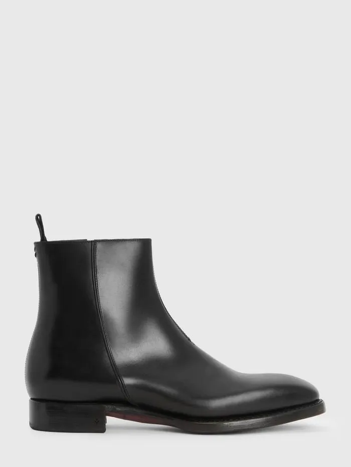 REGENT BOOT Black Men John Varvatos Leather Boots