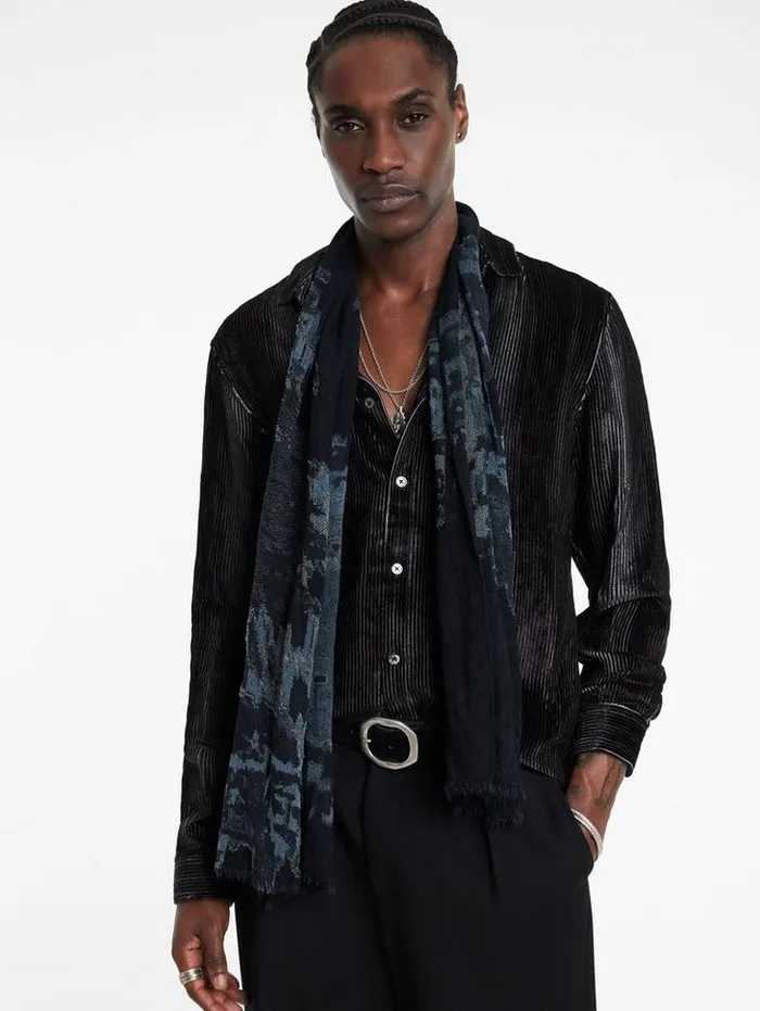 RENO SCARF Carbon Men John Varvatos Scarves and Ties
