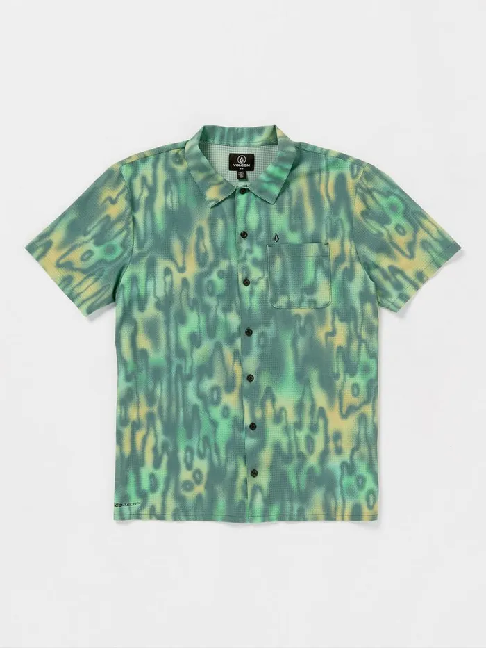 Ridgestone Short Sleeve Shirt 8211 Mysto Green Mens Volcom Golf