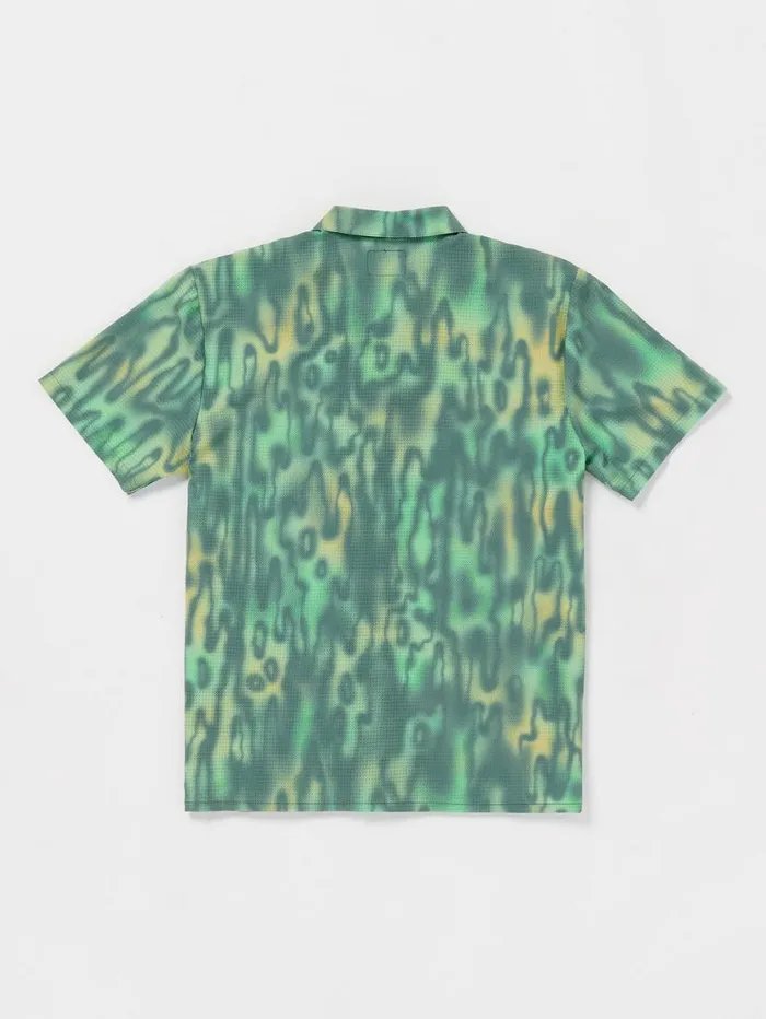 Ridgestone Short Sleeve Shirt 8211 Mysto Green Mens Volcom Golf