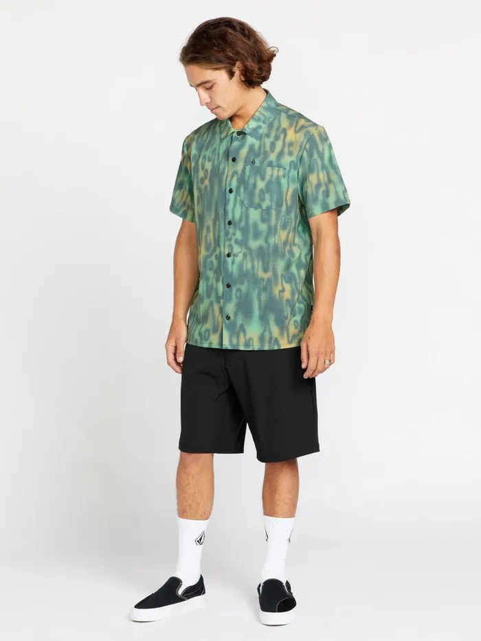 Ridgestone Short Sleeve Shirt 8211 Mysto Green Mens Volcom Golf