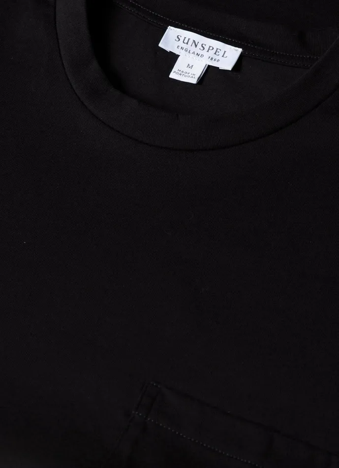Riviera Midweight Pocket Tshirt Black Men SUNSPEL Tshirts