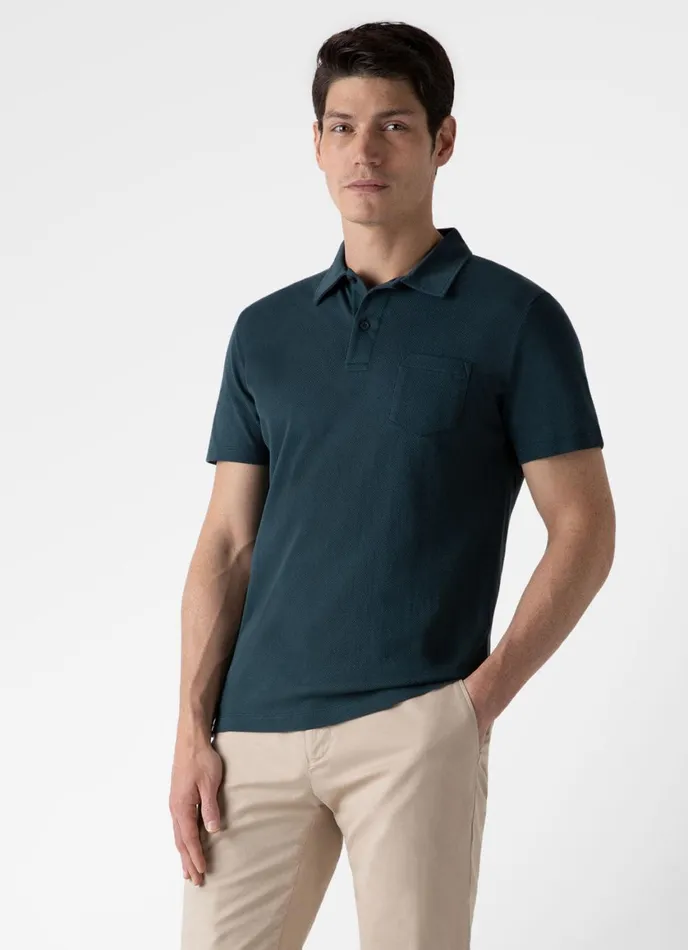 Riviera Polo Shirt Peacock Men SUNSPEL Polo Shirts