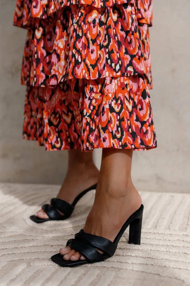 Rochelle Heel Black Women Heels Petal and Pup
