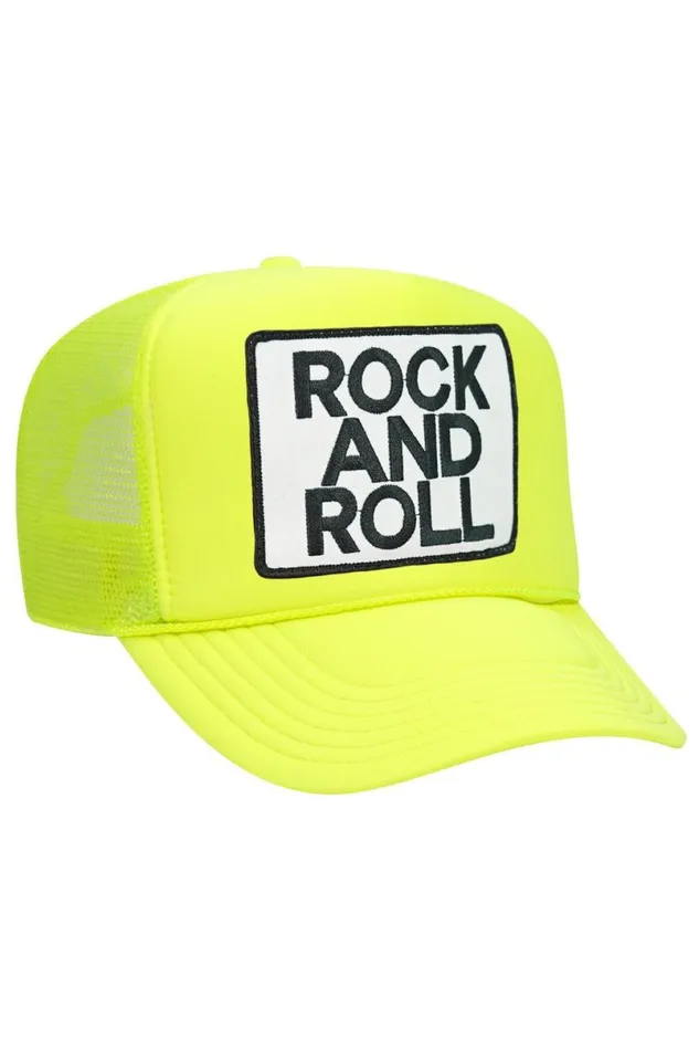 Rock and Roll Vintage Trucker Hat WomenMen Aviator Nation Trucker Hats