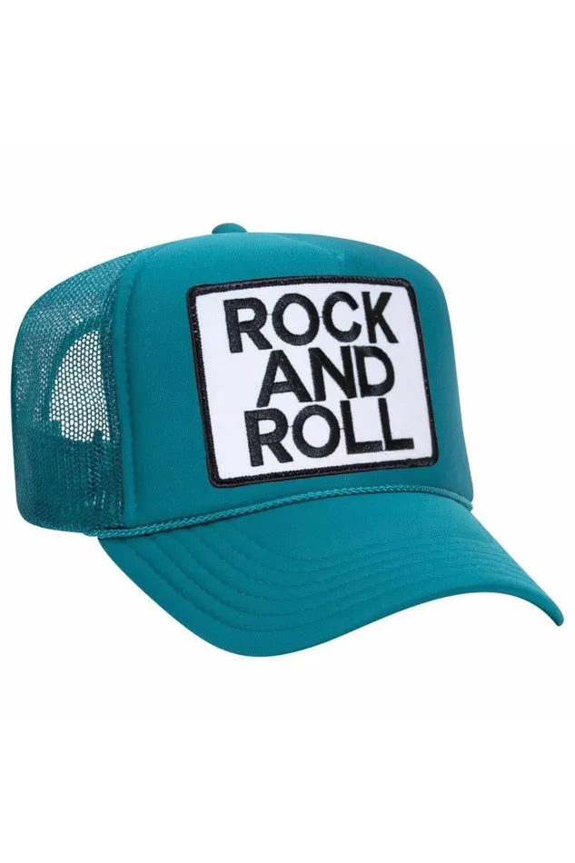 Rock and Roll Vintage Trucker Hat WomenMen Aviator Nation Trucker Hats