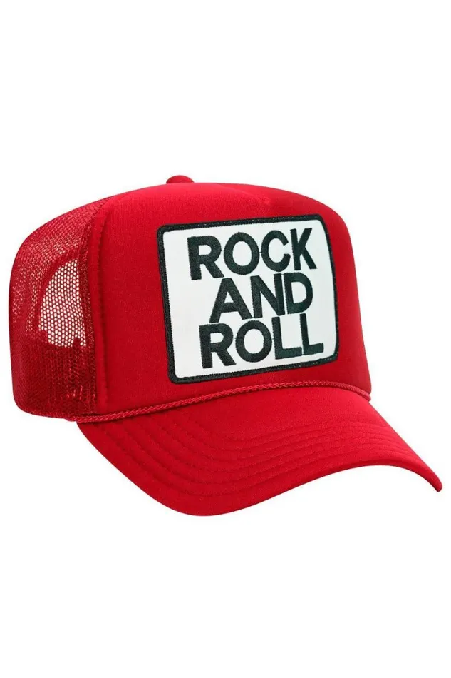 Rock and Roll Vintage Trucker Hat WomenMen Aviator Nation Trucker Hats