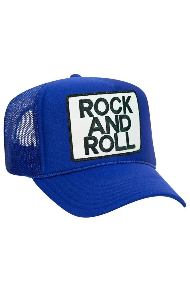 Rock and Roll Vintage Trucker Hat WomenMen Aviator Nation Trucker Hats