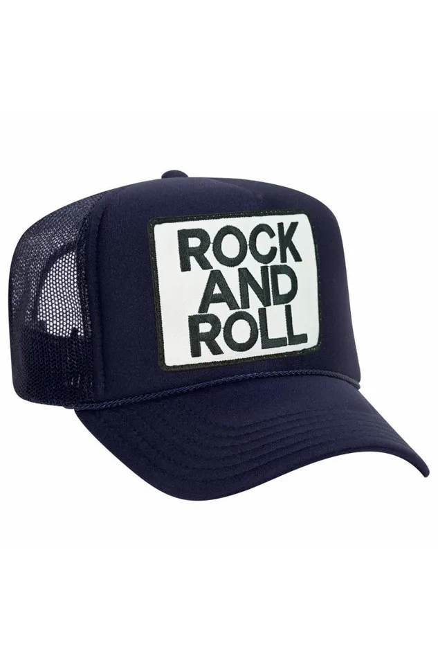 Rock and Roll Vintage Trucker Hat WomenMen Aviator Nation Trucker Hats
