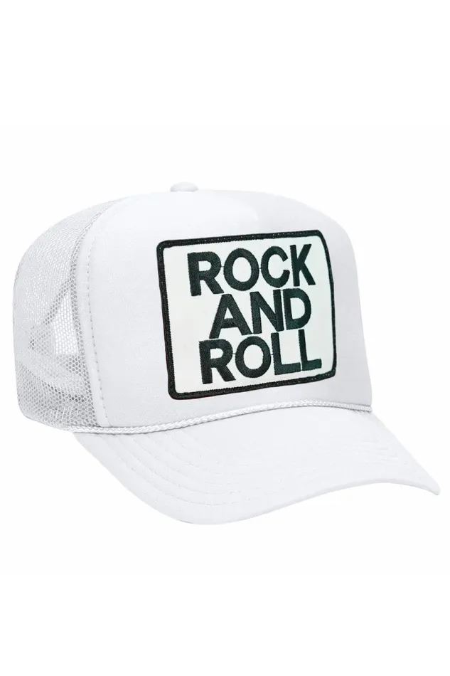 Rock and Roll Vintage Trucker Hat WomenMen Aviator Nation Trucker Hats