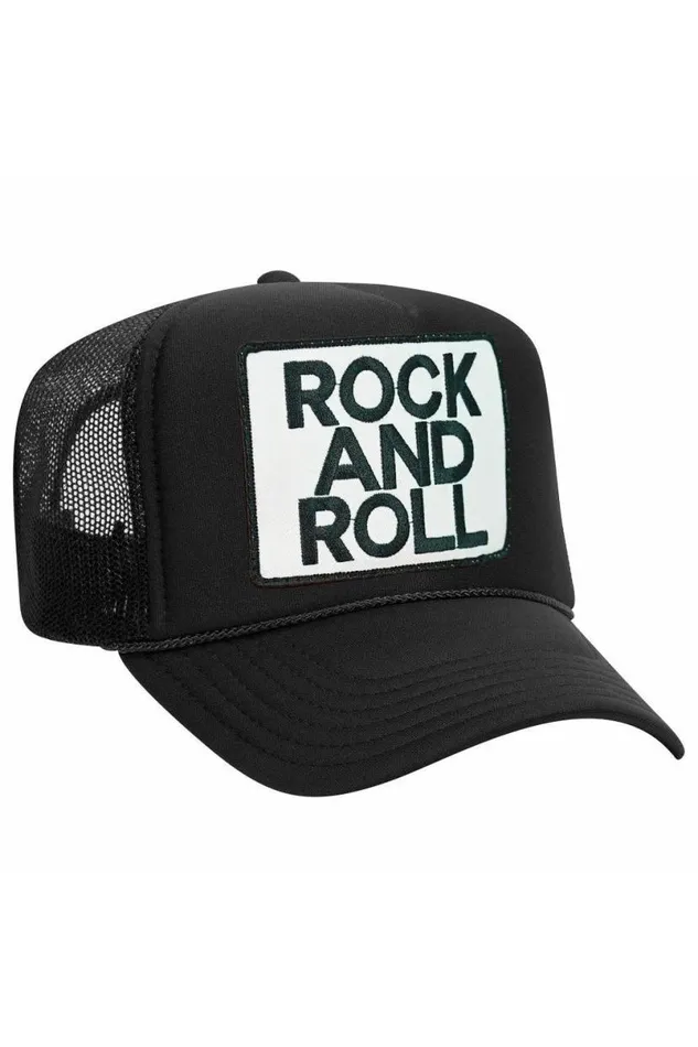 Rock and Roll Vintage Trucker Hat WomenMen Aviator Nation Trucker Hats