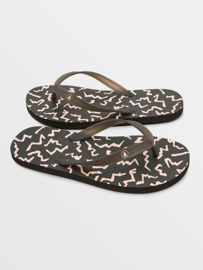 Rocker Sandals 8211 Asphalt Black Mens Volcom Sandals