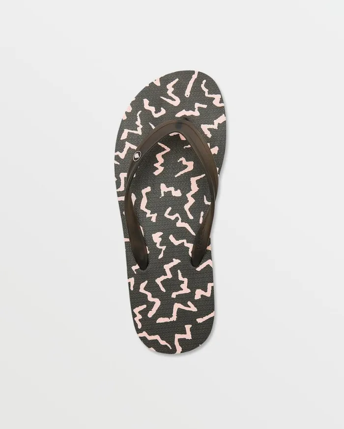 Rocker Sandals 8211 Asphalt Black Mens Volcom Sandals