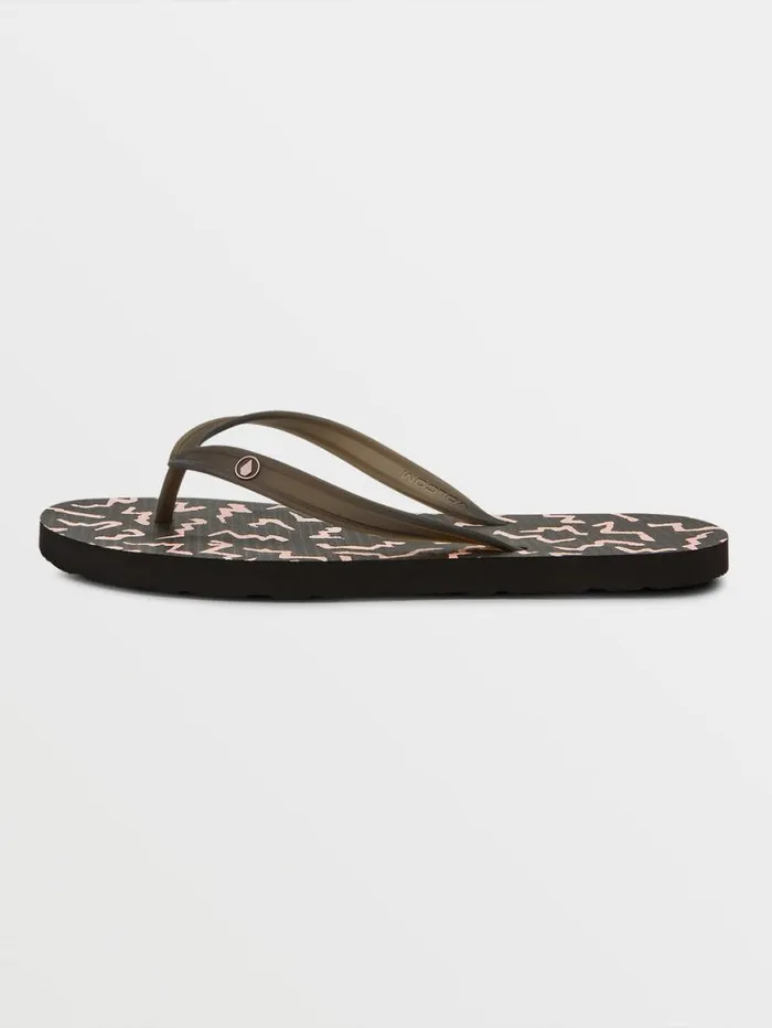 Rocker Sandals 8211 Asphalt Black Mens Volcom Sandals
