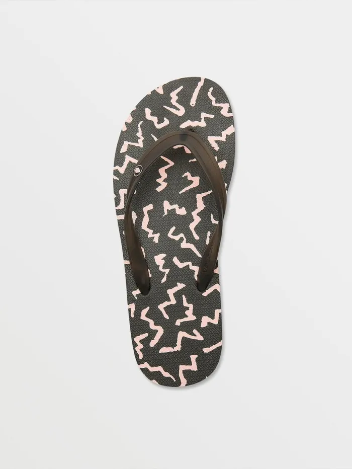Rocker Sandals 8211 Asphalt Black Mens Volcom Sandals