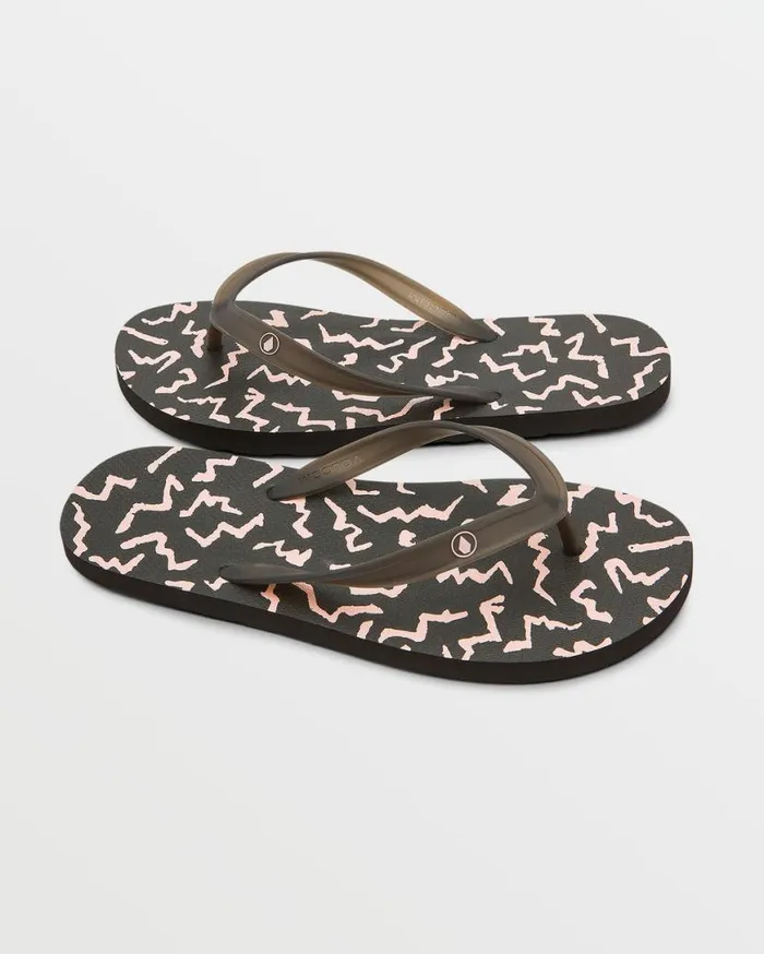 Rocker Sandals 8211 Asphalt Black Mens Volcom Sandals