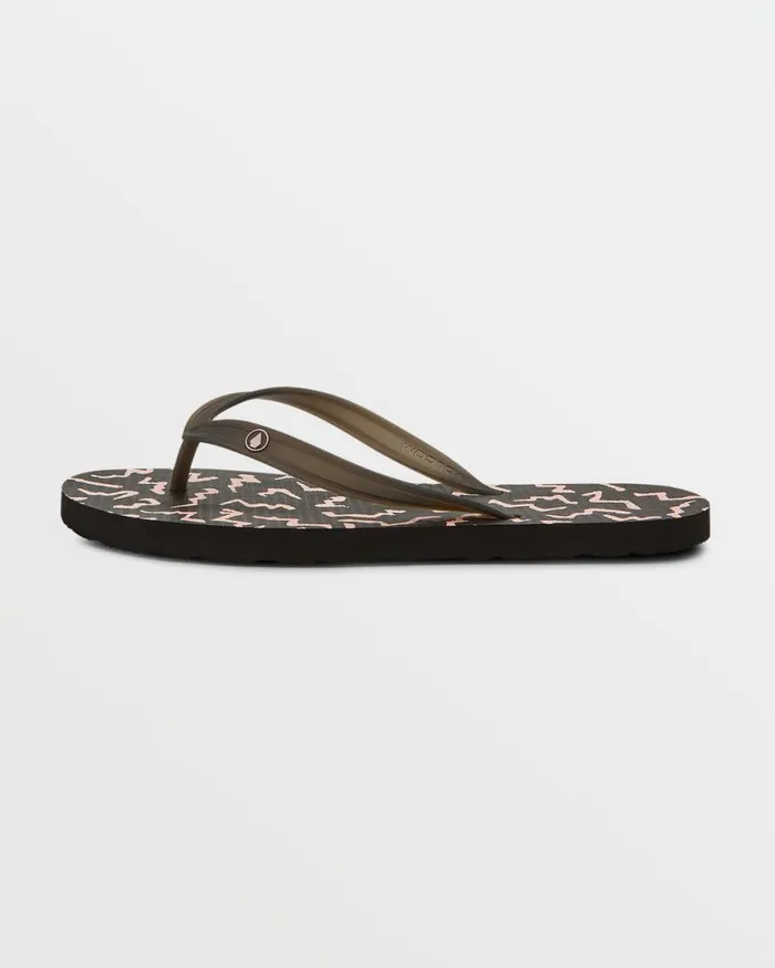 Rocker Sandals 8211 Asphalt Black Mens Volcom Sandals