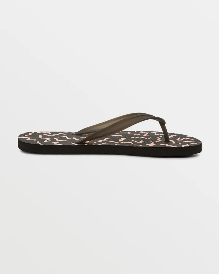 Rocker Sandals 8211 Asphalt Black Mens Volcom Sandals