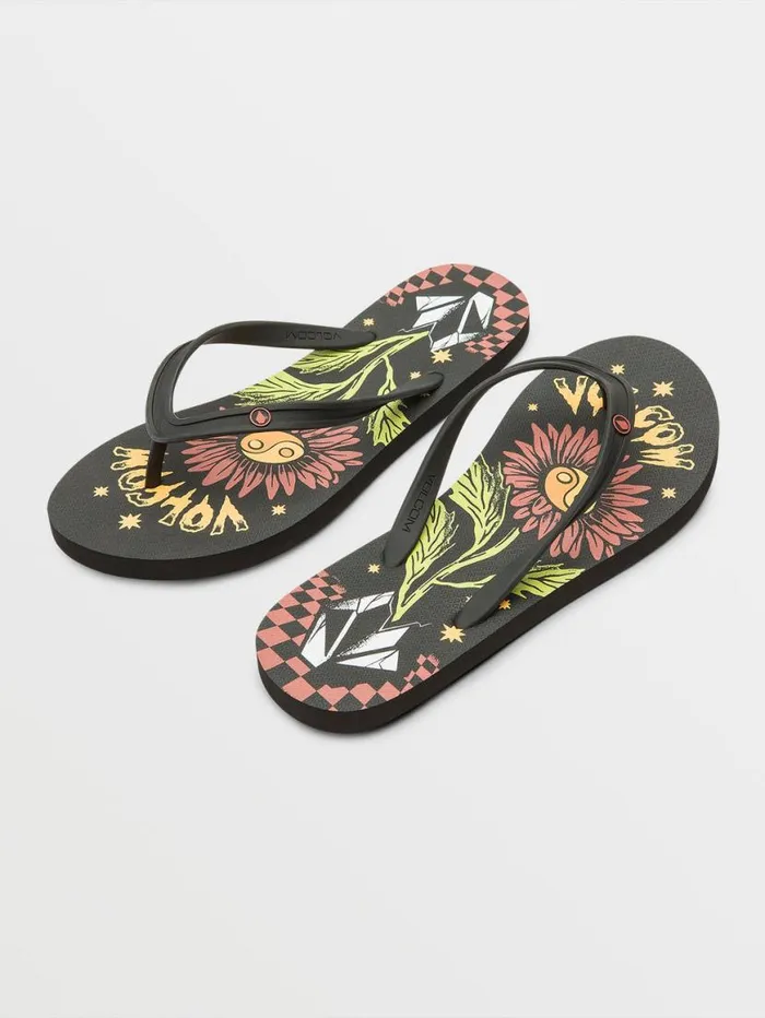Rocking Sandals 8211 Vintage Black Womens Volcom Sandals