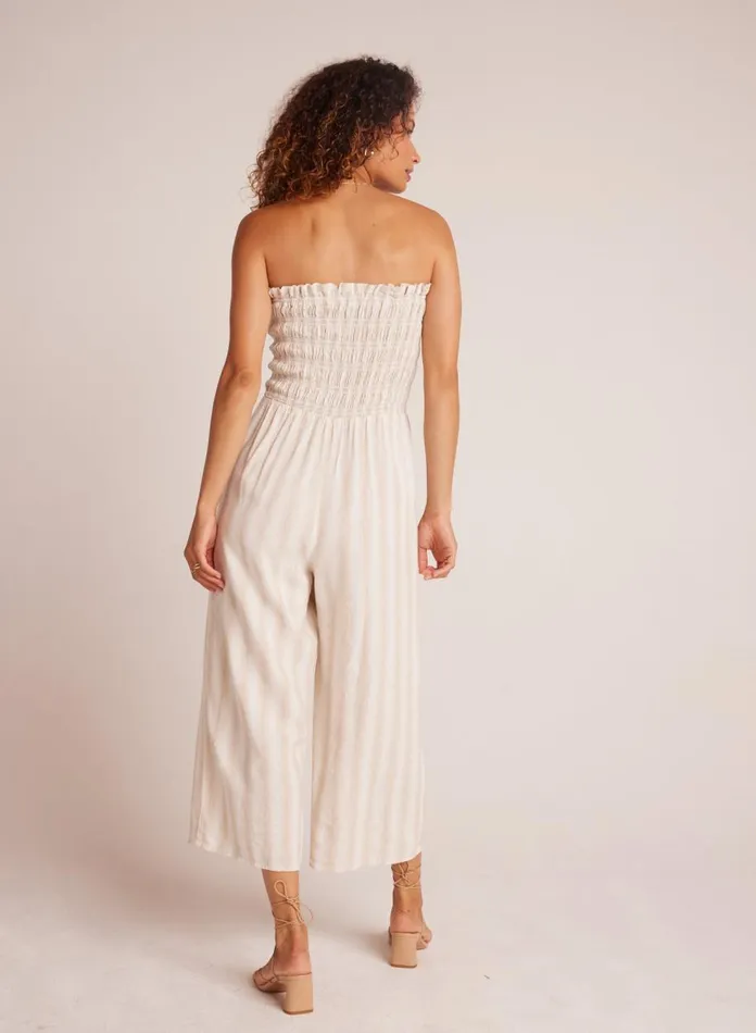 Rompers and Jumpsuits Women Bella Dahl Smocked Strapless Jumpsuit 8211 Playa Sand Stripe Rompers and Jumpsuits Women Bella Dahl Smocked Strapless Jumpsuit 8211 Playa Sand Stripe