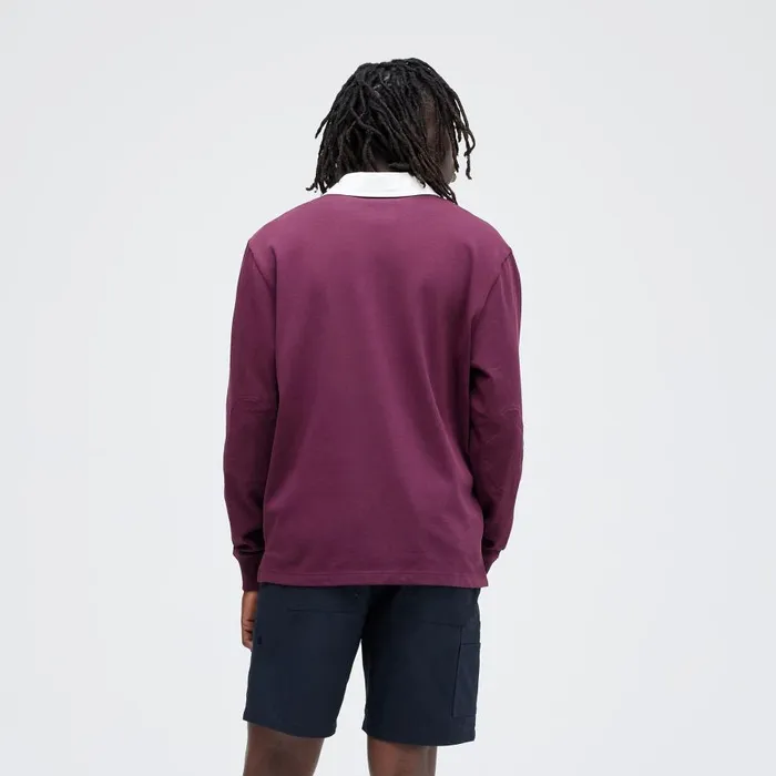 Rugby Long Sleeve Tee Wine Men Stance Shirts and Tees