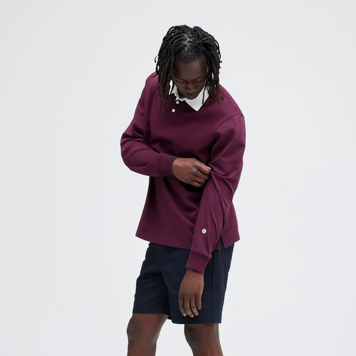 Rugby Long Sleeve Tee Wine Men Stance Shirts and Tees