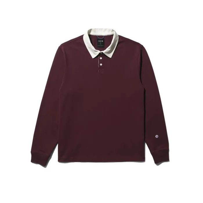 Rugby Long Sleeve Tee Wine Men Stance Shirts and Tees