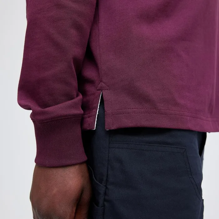Rugby Long Sleeve Tee Wine Men Stance Shirts and Tees