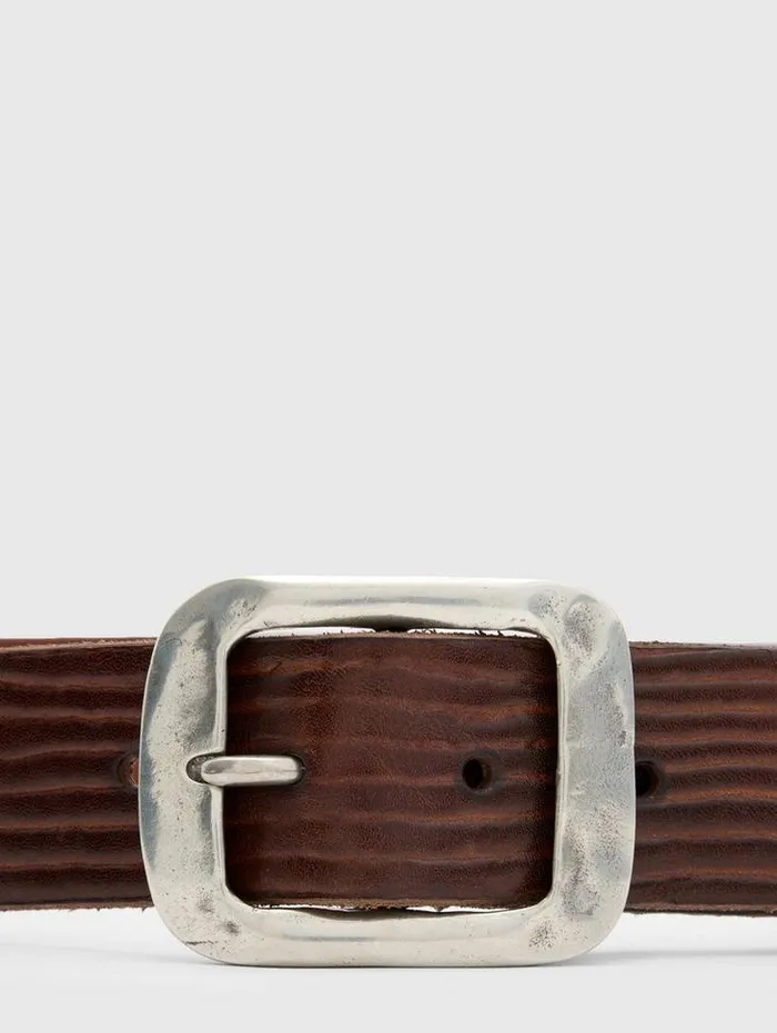RUTLAND BELT Wood Brown Men John Varvatos Leather Belts