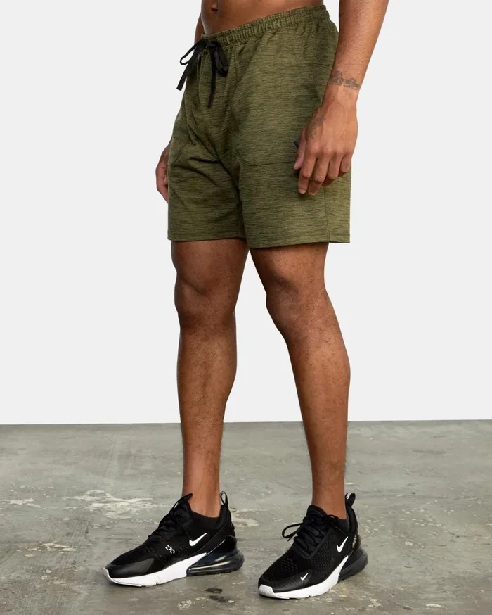 RVCA Athletic Shorts CAble Elastic Walkshorts 17034 Olive 8211 Men