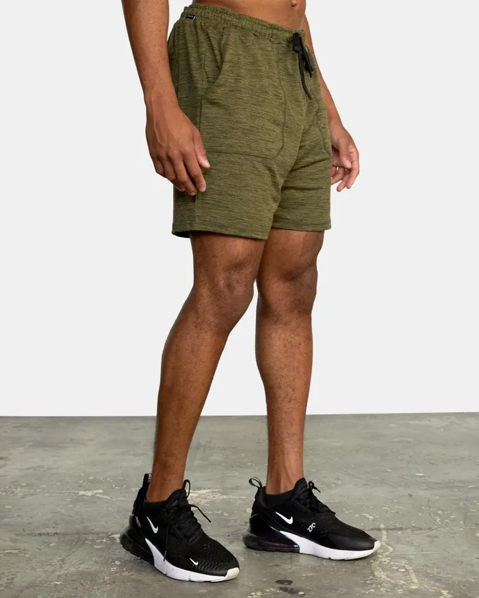 RVCA Athletic Shorts CAble Elastic Walkshorts 17034 Olive 8211 Men