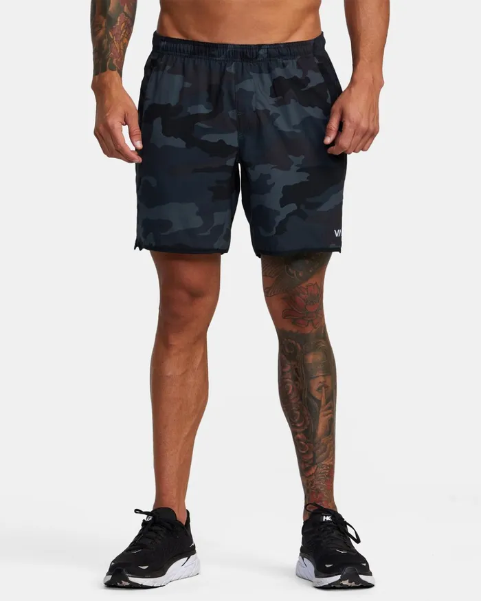 RVCA Athletic Shorts Yogger Stretch Elastic Waist Shorts 17034 Camo 8211 Men RVCA Athletic Shorts Yogger Stretch Elastic Waist Shorts 17034 Camo 8211 Men