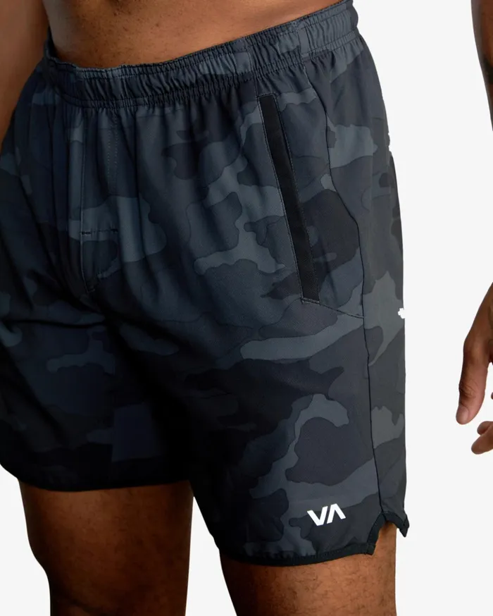 RVCA Athletic Shorts Yogger Stretch Elastic Waist Shorts 17034 Camo 8211 Men RVCA Athletic Shorts Yogger Stretch Elastic Waist Shorts 17034 Camo 8211 Men