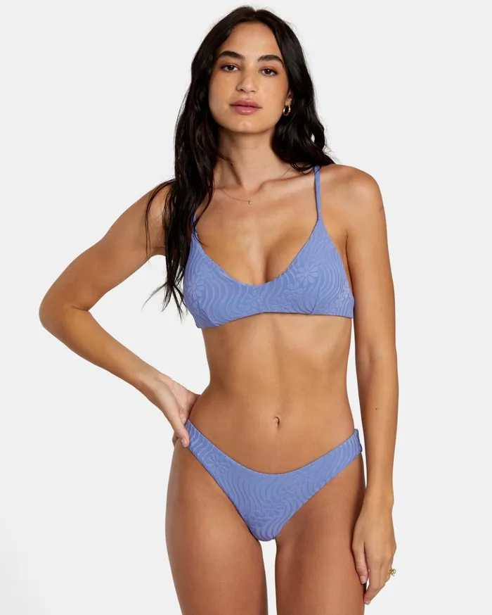 RVCA Bikini Bottoms Dazed Shimmer Cheeky Bikini Bottoms Coast 8211 Women