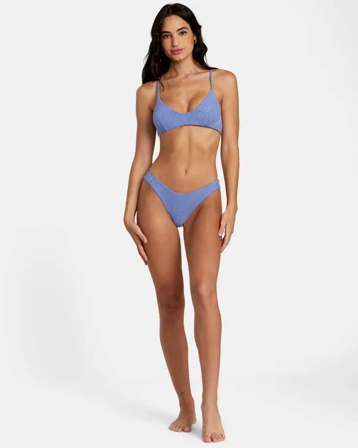 RVCA Bikini Bottoms Dazed Shimmer Cheeky Bikini Bottoms Coast 8211 Women