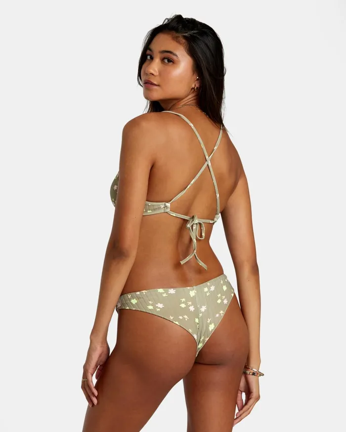 RVCA Bikini Bottoms Decoupage Cheeky Bikini Bottoms Aloe 8211 Women