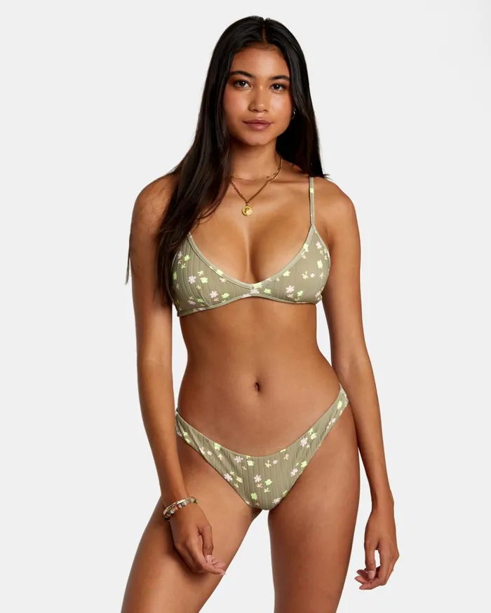 RVCA Bikini Bottoms Decoupage Cheeky Bikini Bottoms Aloe 8211 Women