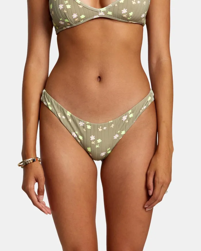 RVCA Bikini Bottoms Decoupage Cheeky Bikini Bottoms Aloe 8211 Women