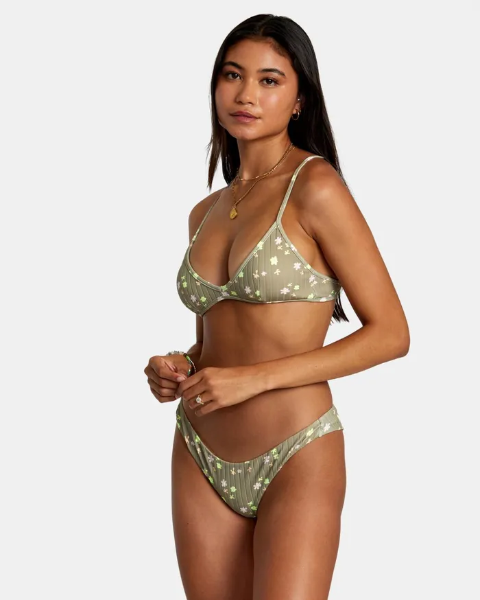 RVCA Bikini Bottoms Decoupage Cheeky Bikini Bottoms Aloe 8211 Women