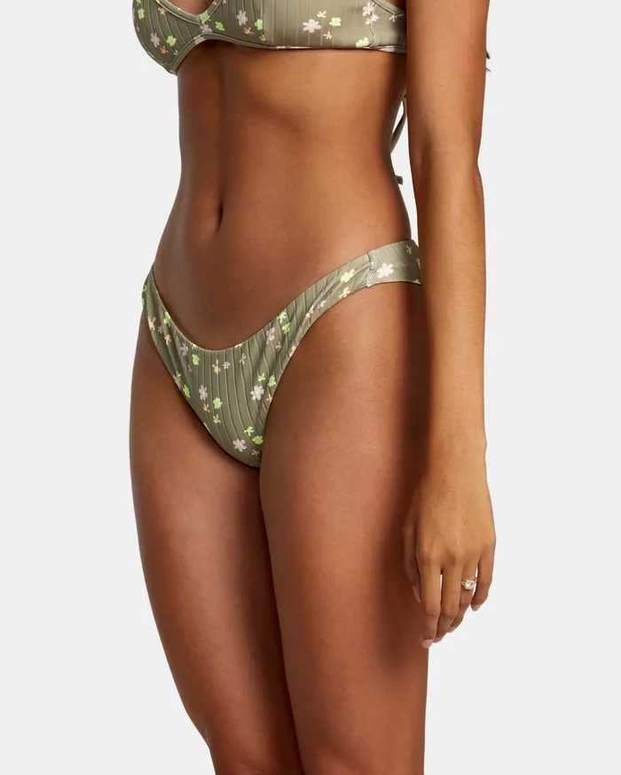RVCA Bikini Bottoms Decoupage Cheeky Bikini Bottoms Aloe 8211 Women