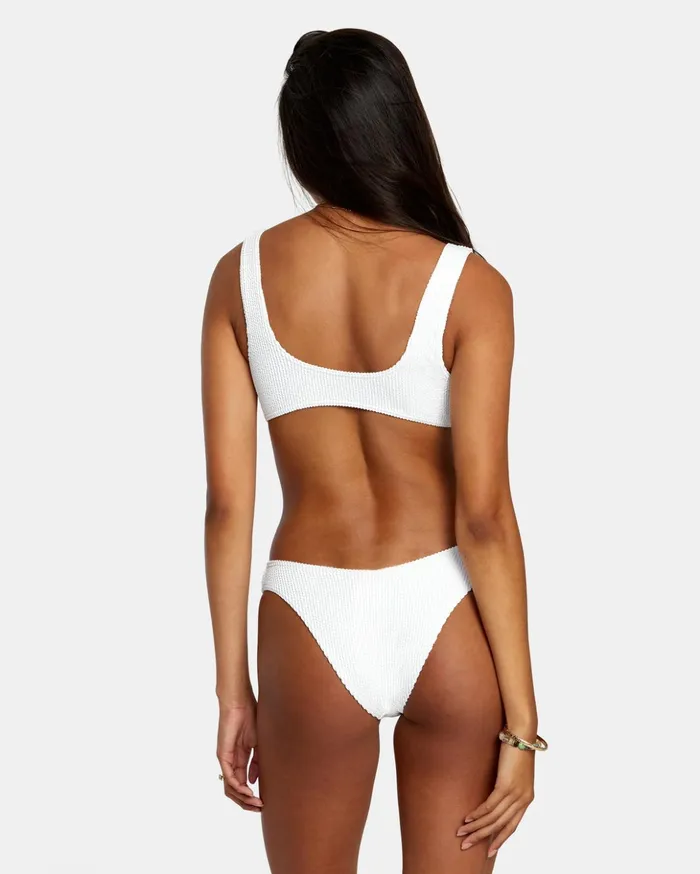 RVCA Bikini Bottoms Grooves Texture High Leg Bikini Bottoms Whisper White 8211 Women RVCA Bikini Bottoms Grooves Texture High Leg Bikini Bottoms Whisper White 8211 Women