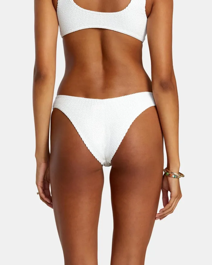 RVCA Bikini Bottoms Grooves Texture High Leg Bikini Bottoms Whisper White 8211 Women RVCA Bikini Bottoms Grooves Texture High Leg Bikini Bottoms Whisper White 8211 Women