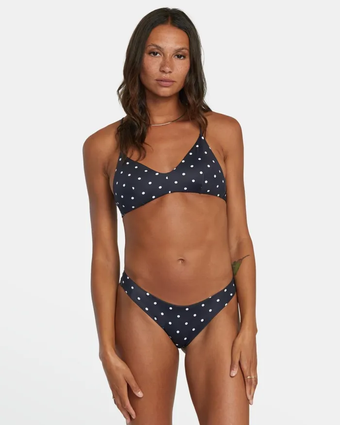 RVCA Bikini Bottoms LowRise Cheeky Hipster Bikini Bottom Blackwhite 8211 Women RVCA Bikini Bottoms LowRise Cheeky Hipster Bikini Bottom Blackwhite 8211 Women