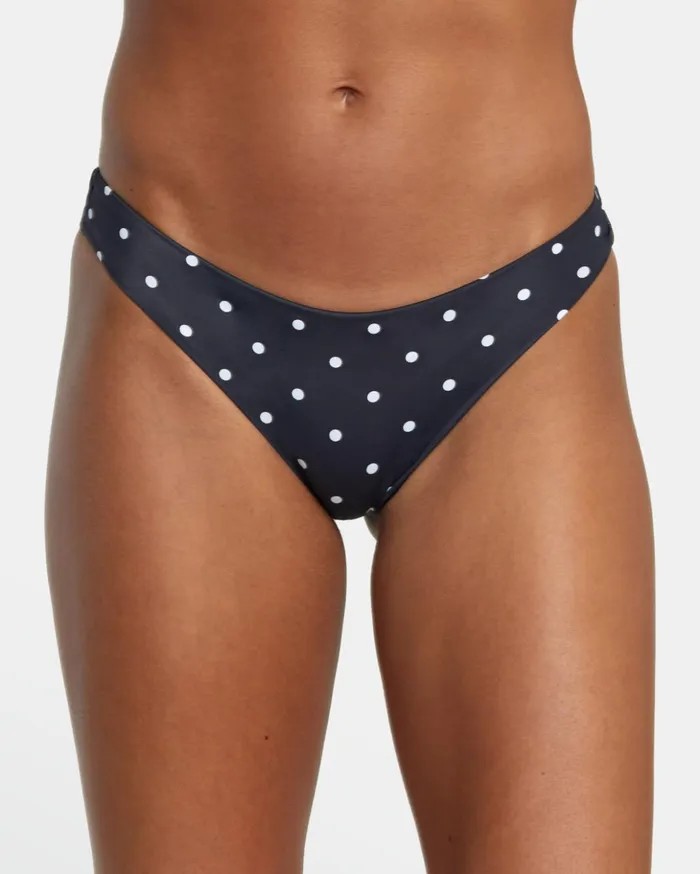 RVCA Bikini Bottoms LowRise Cheeky Hipster Bikini Bottom Blackwhite 8211 Women RVCA Bikini Bottoms LowRise Cheeky Hipster Bikini Bottom Blackwhite 8211 Women