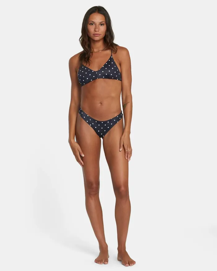 RVCA Bikini Bottoms LowRise Cheeky Hipster Bikini Bottom Blackwhite 8211 Women RVCA Bikini Bottoms LowRise Cheeky Hipster Bikini Bottom Blackwhite 8211 Women