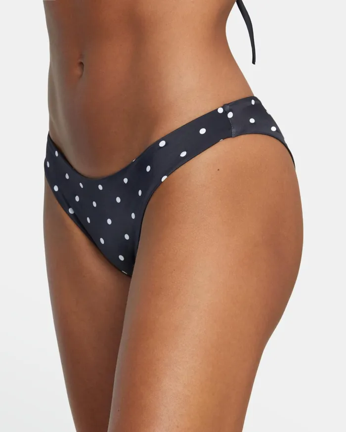 RVCA Bikini Bottoms LowRise Cheeky Hipster Bikini Bottom Blackwhite 8211 Women RVCA Bikini Bottoms LowRise Cheeky Hipster Bikini Bottom Blackwhite 8211 Women